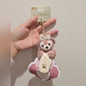 New Duffy Pink Plush Minnie Ear Holder